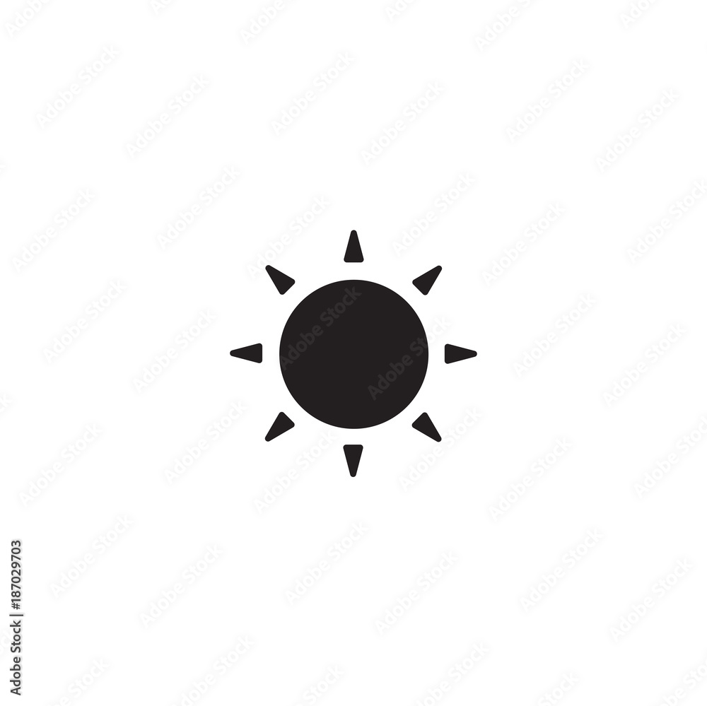 sun icon. sign design