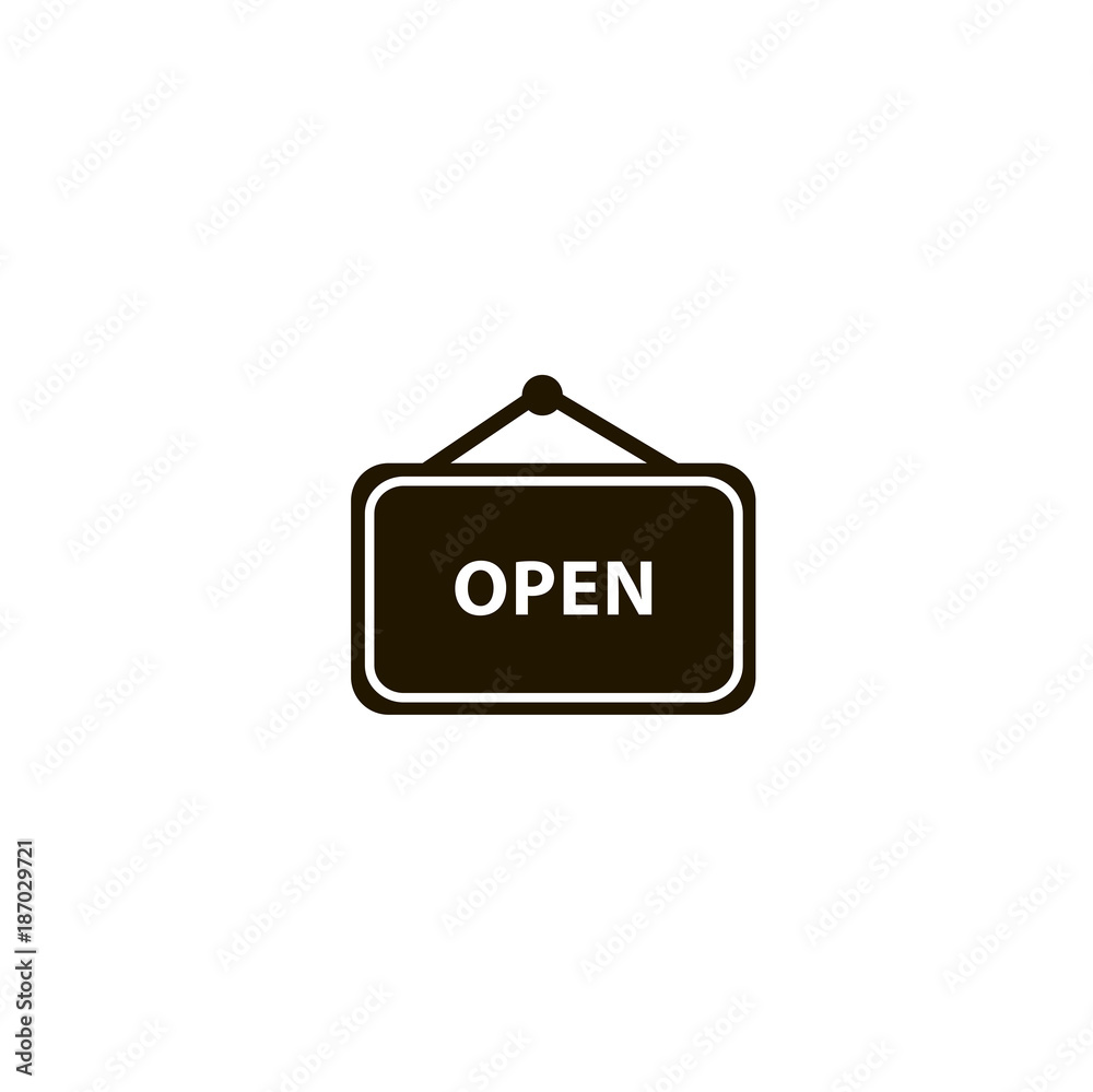 open icon. sign design open icon. sign design