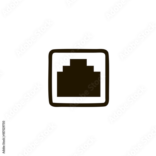 LAN icon. sign design