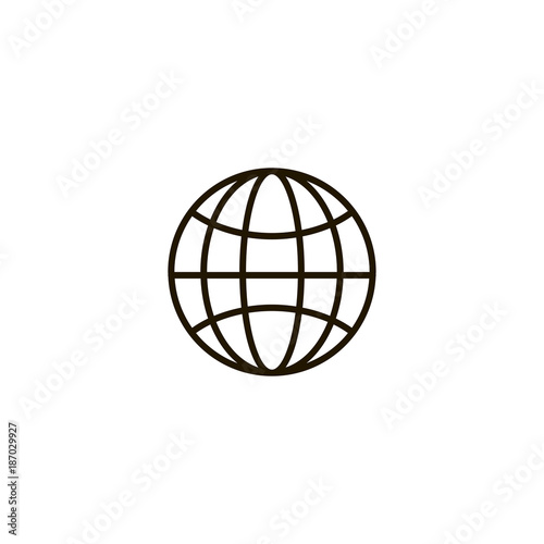 earth icon. sign design