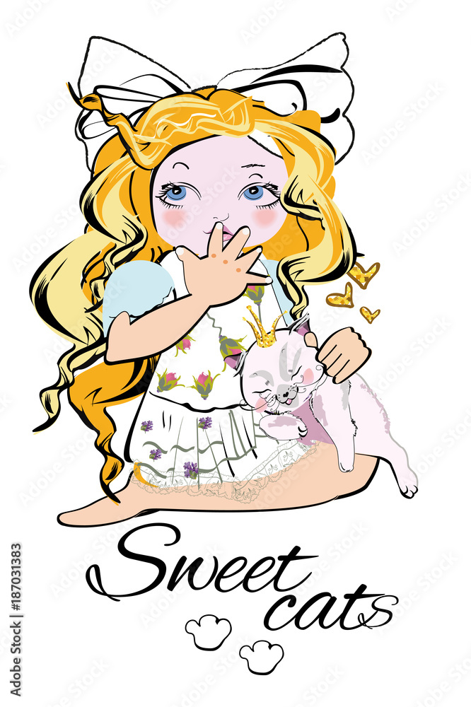 Slogan vector t-shirt illustration for a little lady and a princess.
Slogan vector t-shirt illustration for a little lady and a princess.