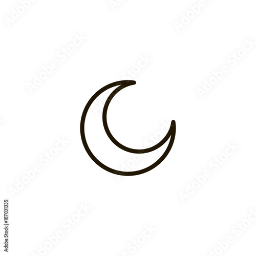 moon icon. sign design