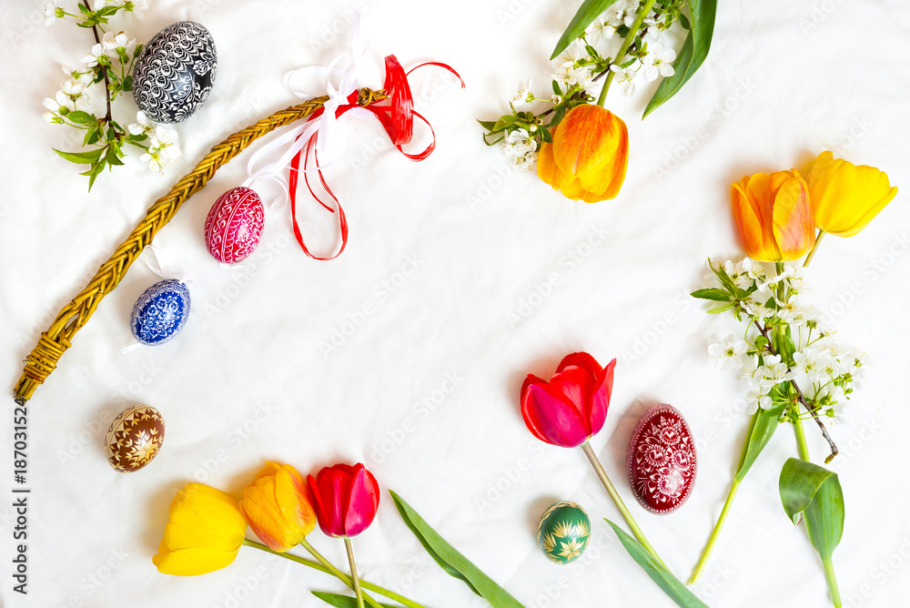 Obraz premium Happy Easter, Easter eggs