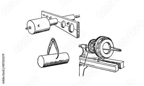 Vintage Woodworking Illustration
