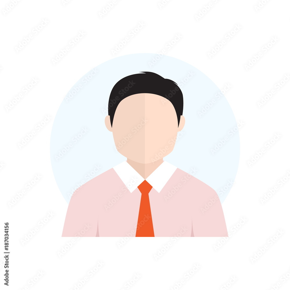 Flat Style Character Avatar Icon Flat Style Character Avatar Icon