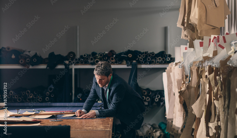 Tailor Working at His Atelier Tailor Working at His Atelier
