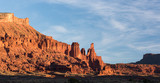 Fisher Towers Late Afternoon in the Desert North of Moab Utah.