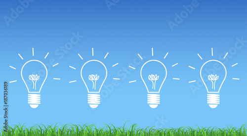 lampadina, idea, colori, creatività, idee