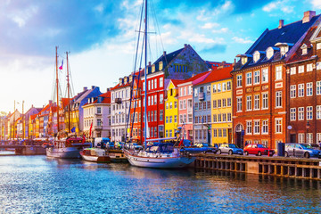 Fototapete Skandinavien Nyhavn, Kopenhagen, Dänemark  © Scanrail