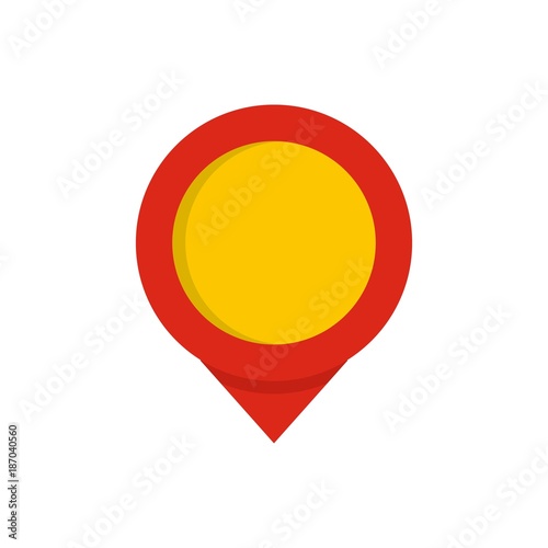 Free Download Reminder pin icon. Flat illustration of reminder pin vector icon isolated on white background - GFXLoad