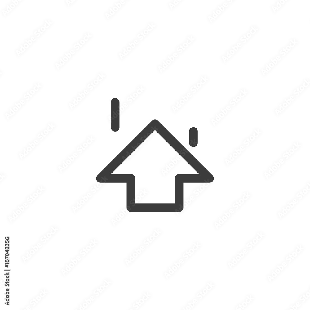 up icon. sign design up icon. sign design
