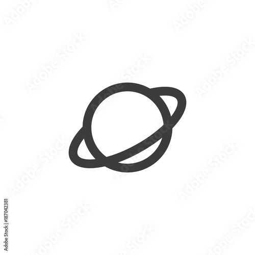 saturn icon. sign design
