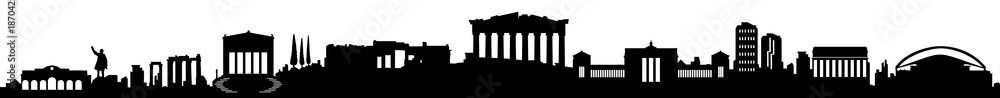 Naklejka premium Skyline Ateny