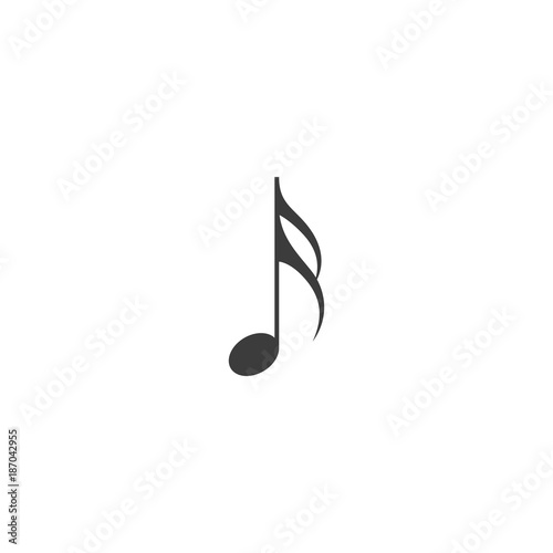 music note icon. sign design