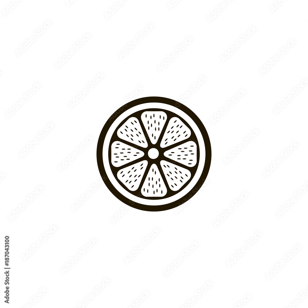 grapefruit icon. sign design