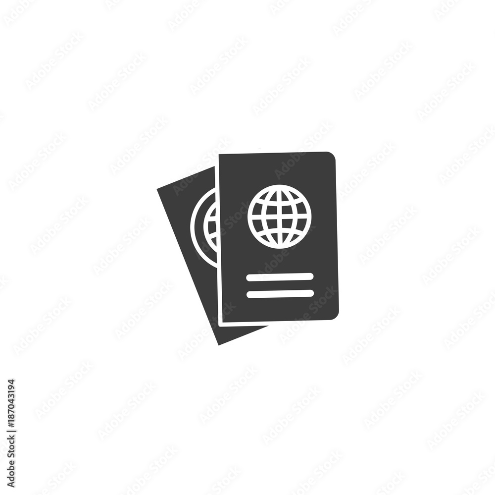 passport icon. sign design