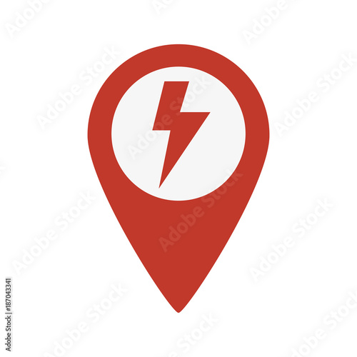 map pointer icon with electricity symbol on white background. Free Download map pointer icon with electricity symbol on white background. - GFXLoad