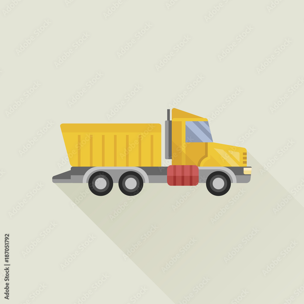 garbage truck vector icon flat style garbage truck vector icon flat style