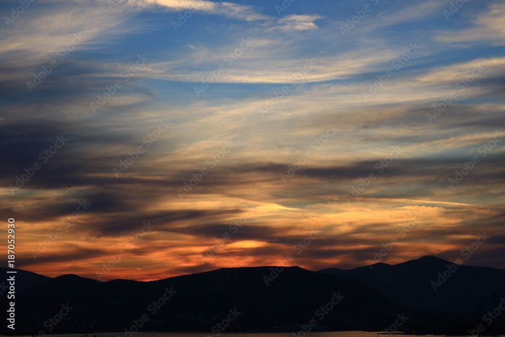 Obraz premium Volos sunset