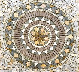 Wandcirkels Mozaïek patronen Cirkelmozaiek voor hal en entree  © vellot