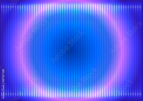 Fluted Abstract Shining Hi Tech Background - Vector Glowing HUD Futuristic Grid Design
