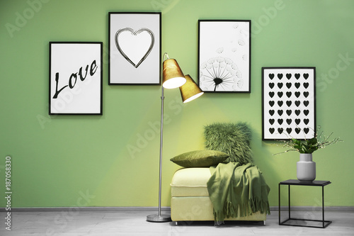 Modern interior with stylis...