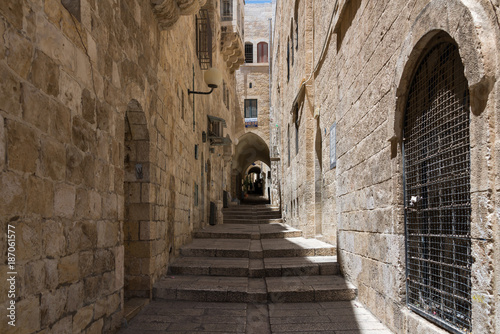 Fototapeta Naklejka Na Ścianę i Meble -  At the Ramparts Walk in Jerusalem