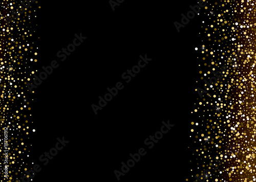 Vector Enchanting Gold Grainy Sturdust Background
