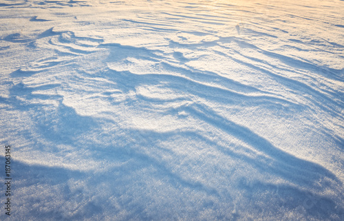 Wind Blown Patterns on Snow