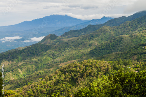 View of mountains in Panama, Baru volcano in the background © Matyas Rehak