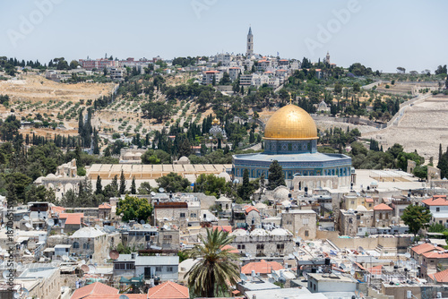 At the Ramparts Walk in Jerusalem