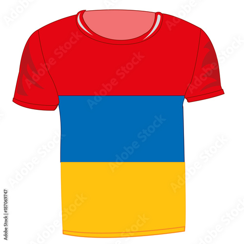 T-shirt with flag armenia