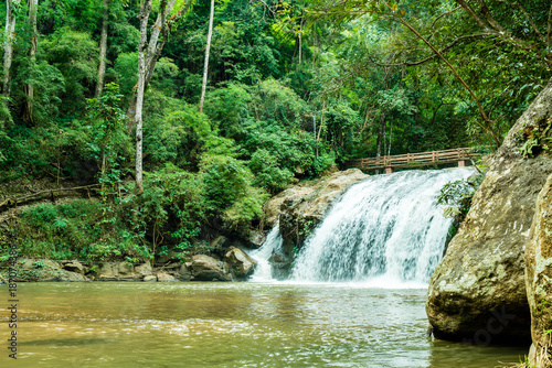 Beautiful Mae Sa waterfall at Chiang Mai ,Thailand