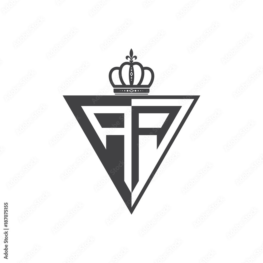 initial two letter half logo triangle black initial two letter half logo triangle black