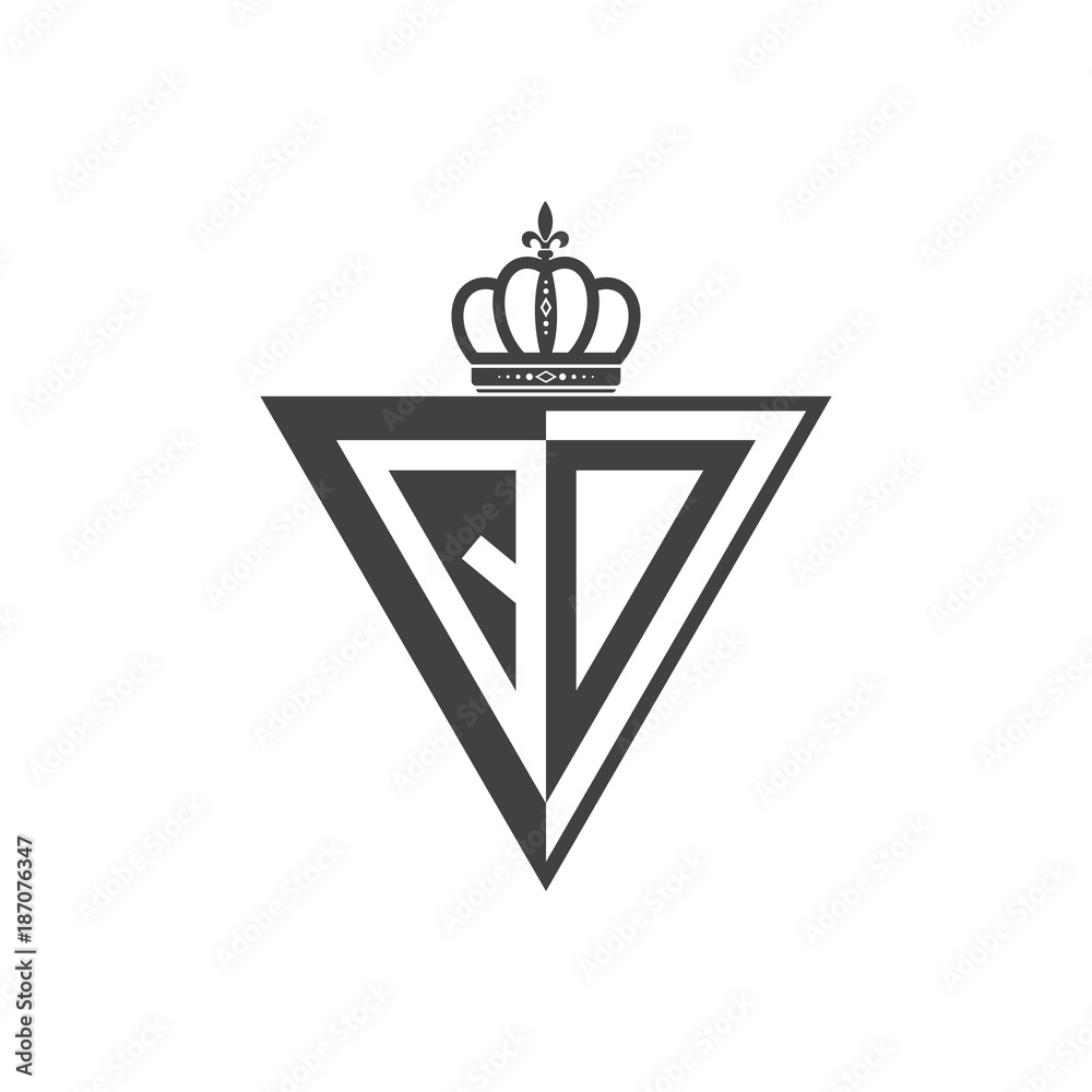initial two letter half logo triangle black initial two letter half logo triangle black