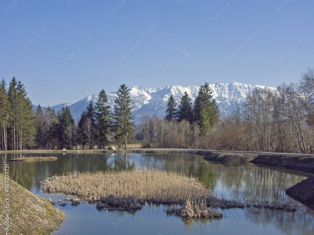 Landschaft im Murnauer Moos In Oberbayern Landschaft im Murnauer Moos In Oberbayern