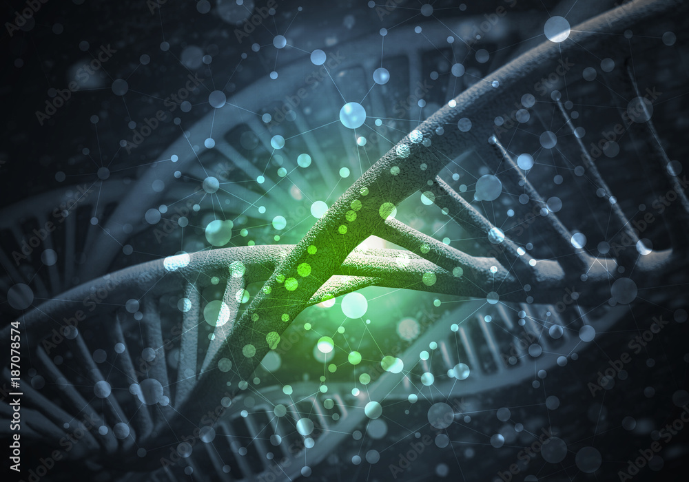 DNA molecules background DNA molecules background