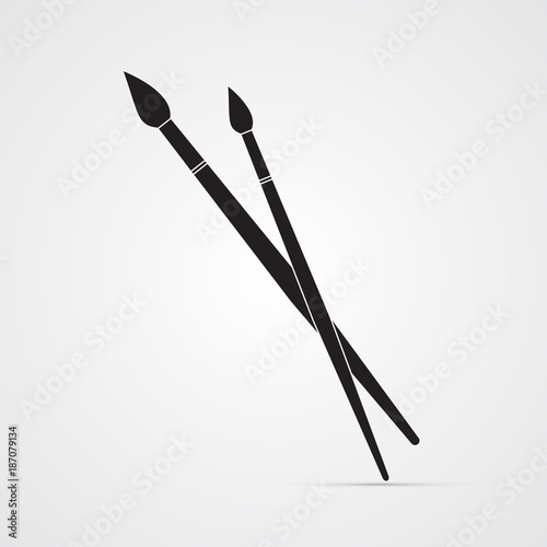 Fotografie, Obraz Carved silhouette flat icon, simple vector design