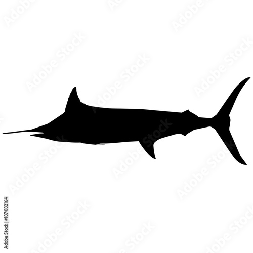 Marlin Silhouette Vector Graphics
