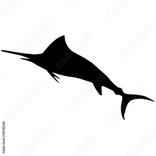 Marlin Silhouette Vector Graphics