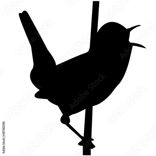 Meadowlark Silhouette Vector Graphics