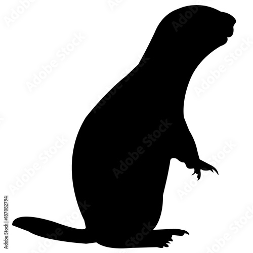 Prairie dog Silhouette Vector Graphics