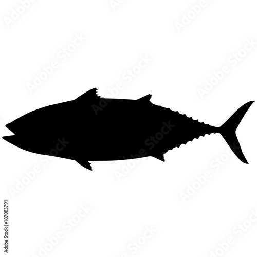 Tuna Silhouette Vector Graphics