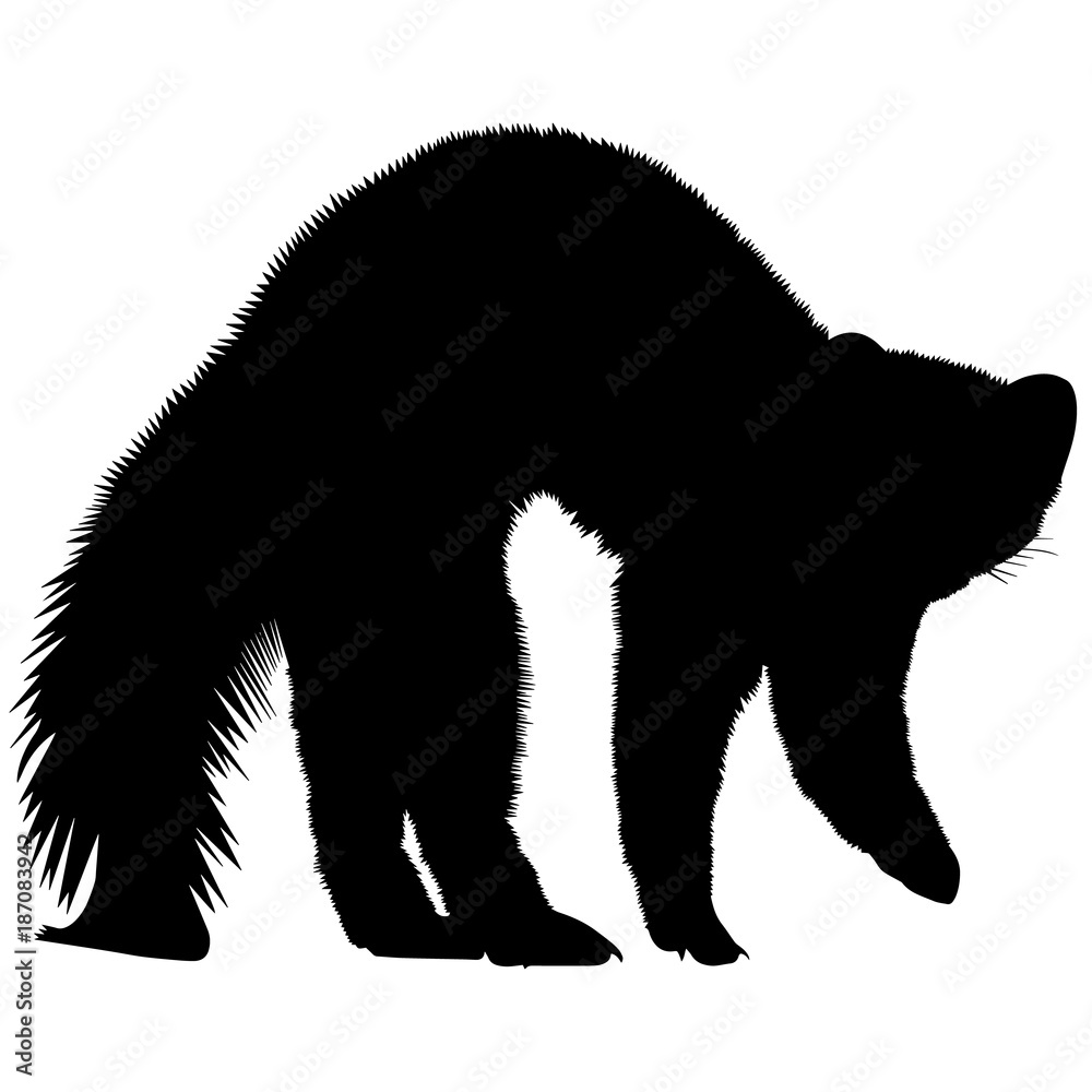 Weasel Silhouette Vector Graphics Stock Vector | Adobe Stock