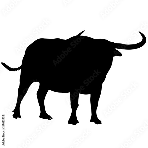 Water buffalo Silhouette Vector Graphics