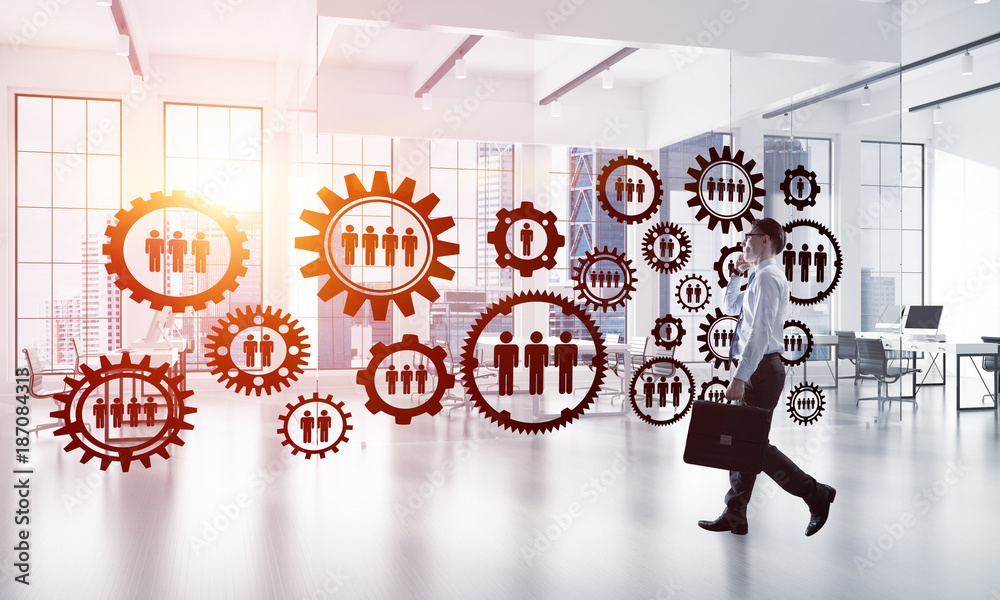 Networking and social communication concept as effective point for modern business Networking and social communication concept as effective point for modern business