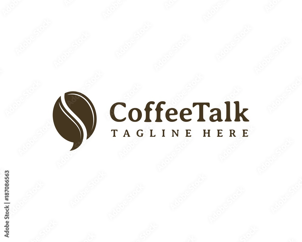 coffeetalk logo template