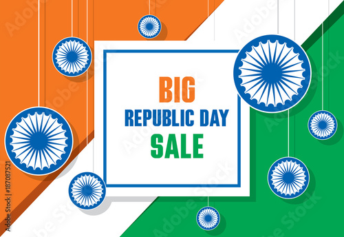 republic day sale banner design