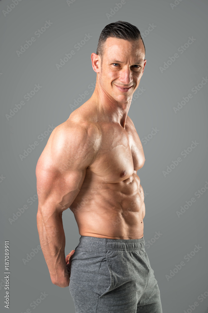 Fototapeta premium Man with perfect body