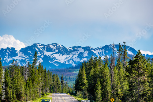 Road from Yellowstone to Grand Teton